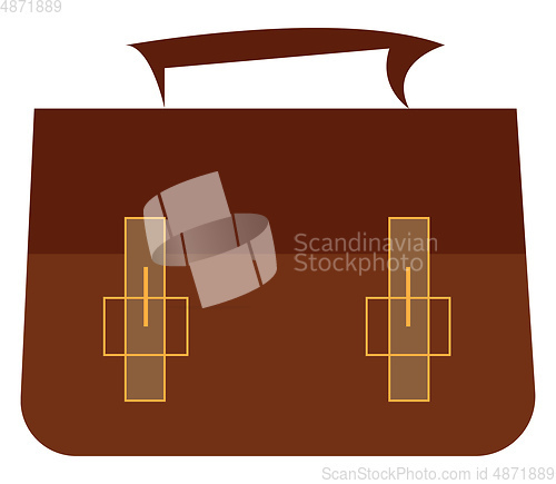 Image of A briefcase vector or color illustration