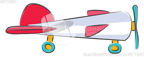 Image of Helicopter toy vector or color illustration