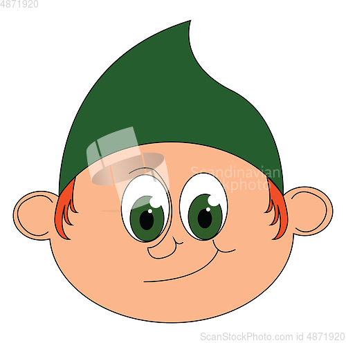 Image of A small gnome person vector or color illustration