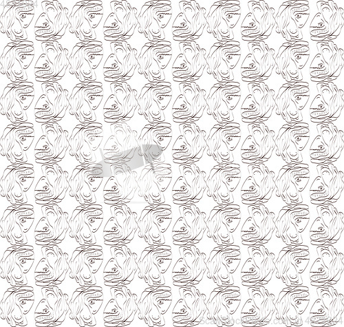 Image of Abstract image of regular patterns of the head of horses vector 