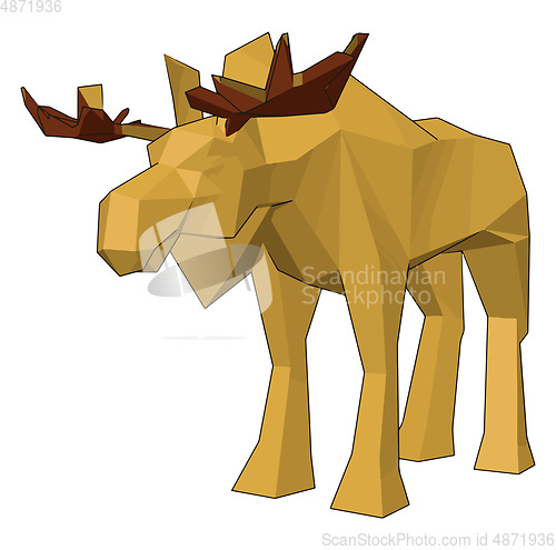 Image of The toy animal picture vector or color illustration