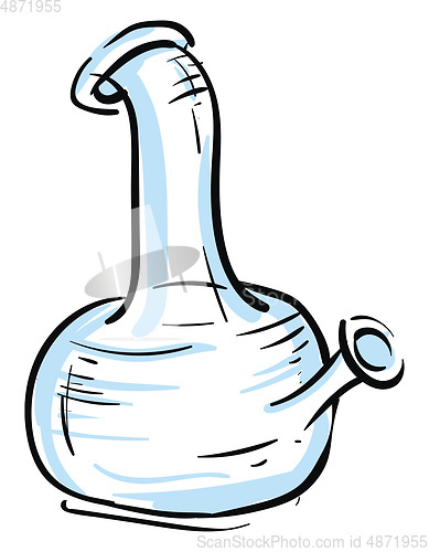 Image of Glass bongillustration vector on white background