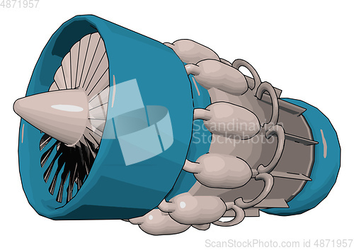 Image of Use of jet engine vector or color illustration