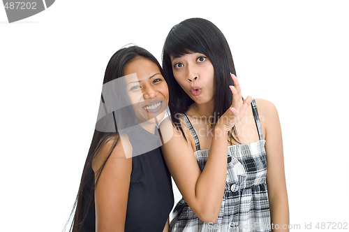 Image of Two young asian girls