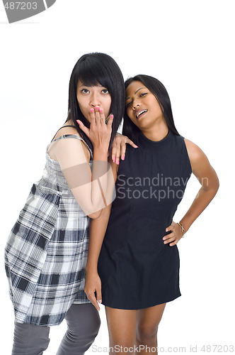 Image of Two young asian girls