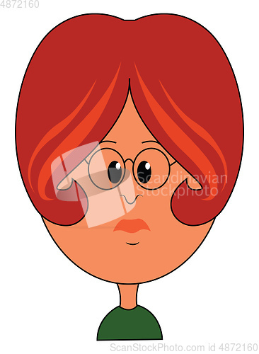 Image of A rude women character vector or color illustration