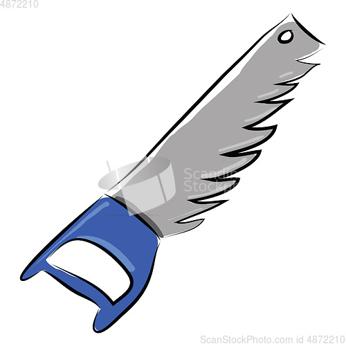 Image of Saw illustration vector on white background 