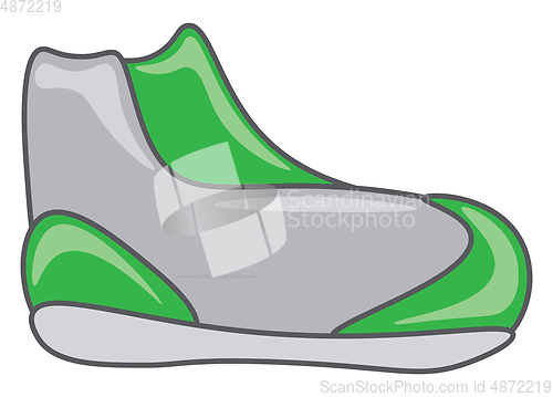 Image of A running shoe vector or color illustration