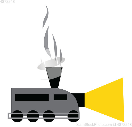Image of A chimney train vector or color illustration