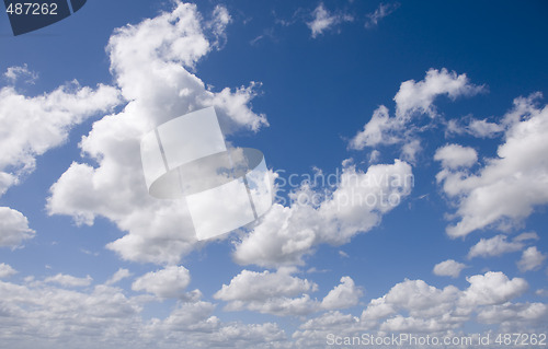 Image of Blue sky and clouds