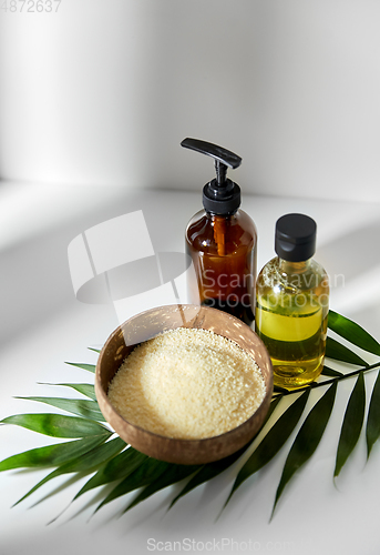 Image of natural cosmetics and bodycare items