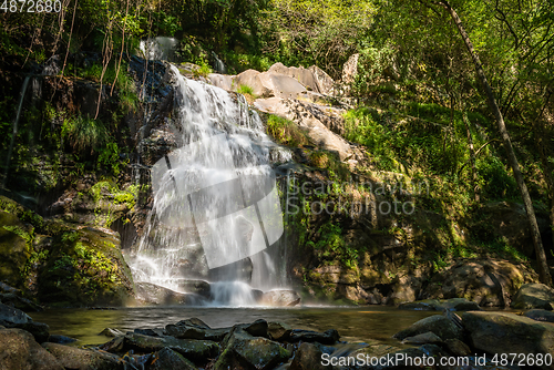 Image of Beautiful waterfall in Cabreia Portugal