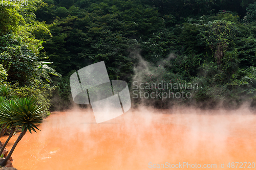 Image of Blood pond hotsprings in Beppu of Japan