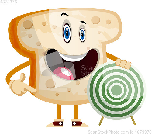 Image of Target Bread illustration vector on white background