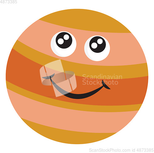 Image of Big planet Jupiter vector or color illustration