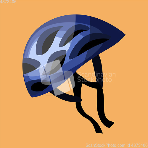 Image of Sports helmet vector color illustration.