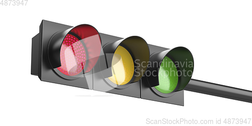 Image of Red traffic light
