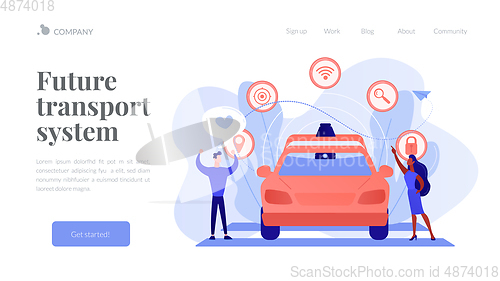 Image of Autonomous driving concept landing page.