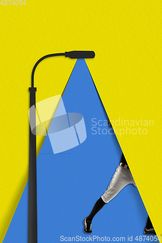 Image of Modern design. Contemporary art collage with paper elements.