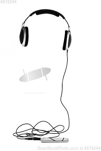 Image of Earphones in the air