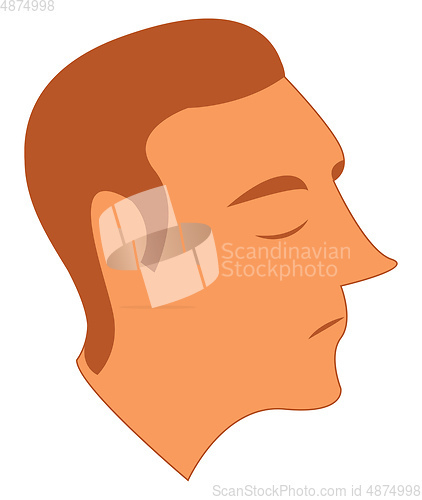 Image of A regretful man vector or color illustration