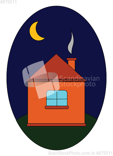 Image of Dark night vector or color illustration