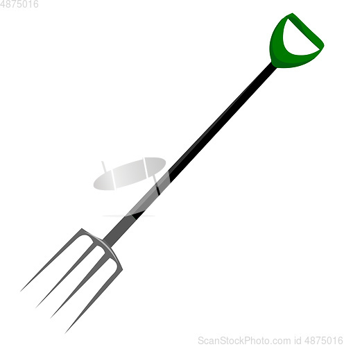 Image of A sharp pitchfork vector or color illustration