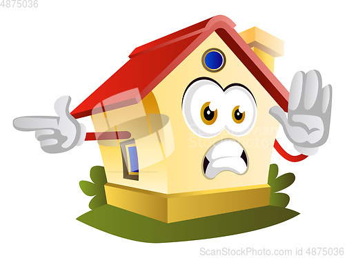 Image of House is showing direction, illustration, vector on white backgr