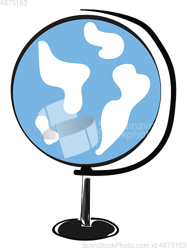 Image of A globe vector or color illustration