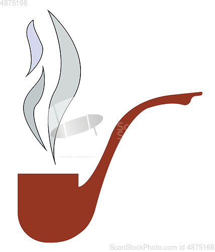 Image of Vintage cigar holder vector or color illustration