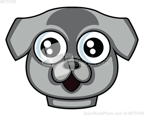Image of Happy dog illustration vector on white background 
