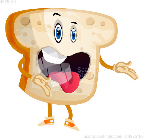 Image of Crazy Bread illustration vector on white background