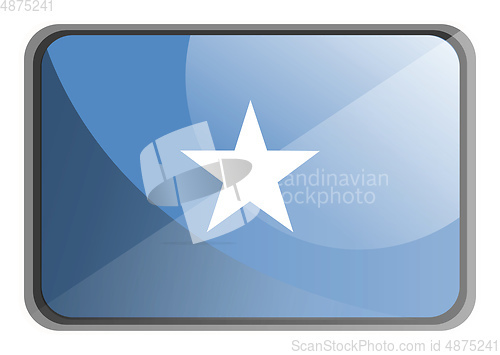 Image of Vector illustration of Somalia flag on white background.