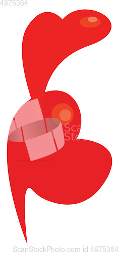 Image of A symbol of love vector or color illustration