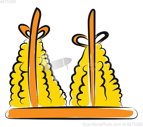 Image of Swimsuit for children vector or color illustration
