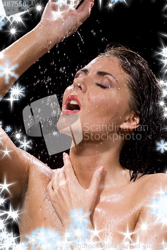 Image of wet and happy
