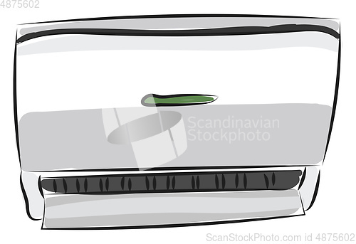 Image of Clipart of an air conditioner vector or color illustration