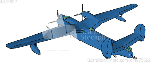 Image of Aircrafts airplane vector or color illustration