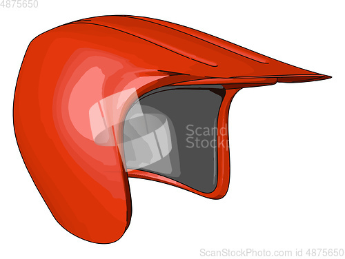 Image of A protective object helmet painting vector or color illustration