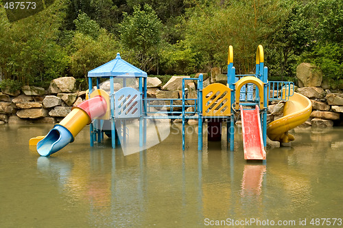Image of Colorful water playground