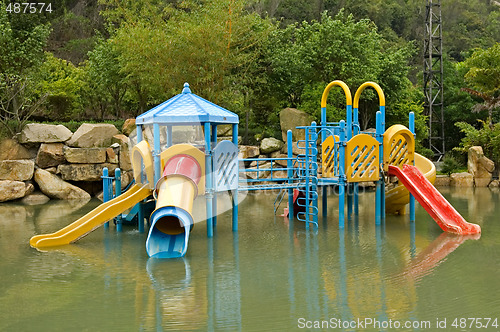 Image of Colorful water playground