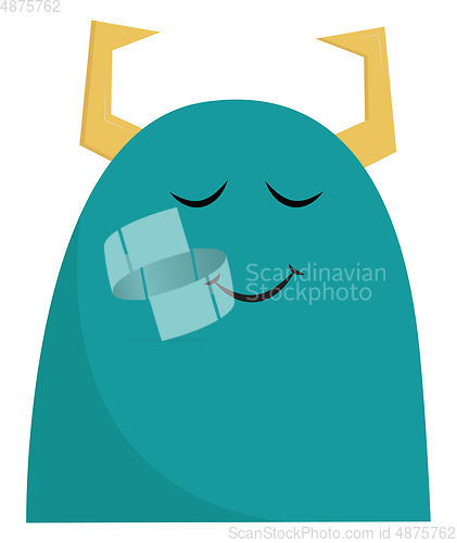 Image of Sleeping monster vector or color illustration