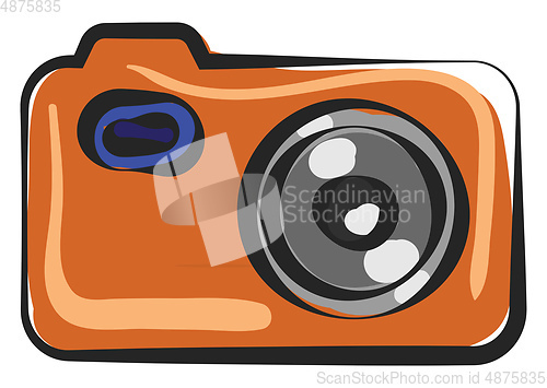 Image of Painting of a camera vector or color illustration