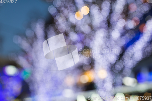 Image of Blur view of christmas decoration