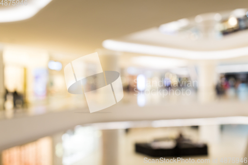 Image of Blur view of shopping mall