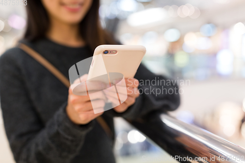 Image of Woman use of cellphone