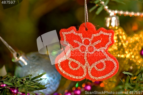 Image of Red christmas ornament