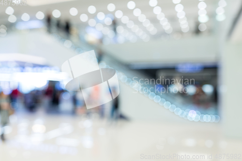 Image of Blur view of shopping mall