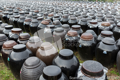 Image of Production of Vinegar in Barrel