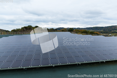 Image of Solar energy panel plant 